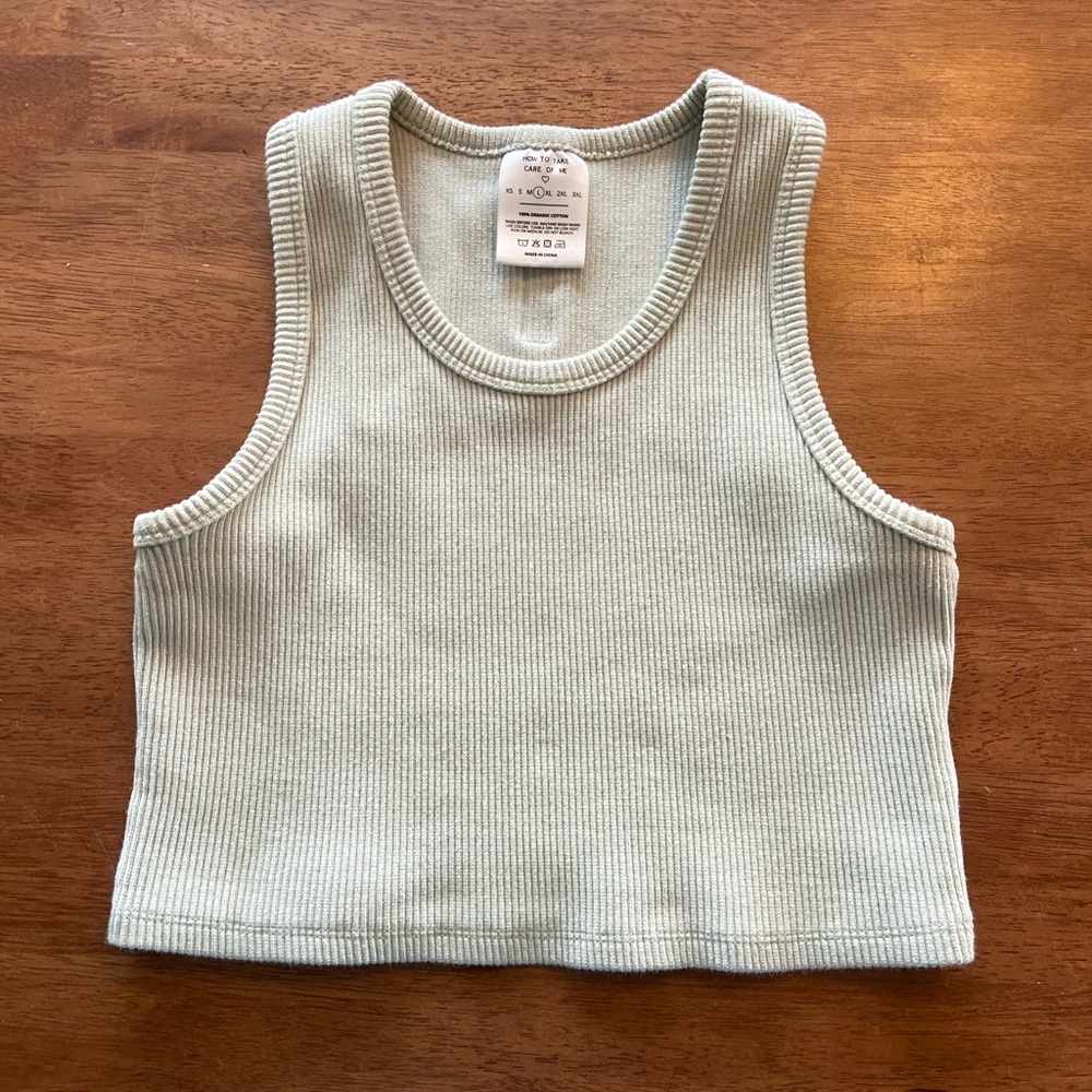 Girl Crush Gang - light sage thick tank top